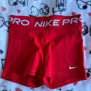 Nike Pro Dri-FIT Red Shorts
